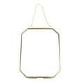 thumbnail image 2 of Octagon Floating Hanging Photo Frame Metal Glass Portrait Picture Plant Specimen, 2 of 9