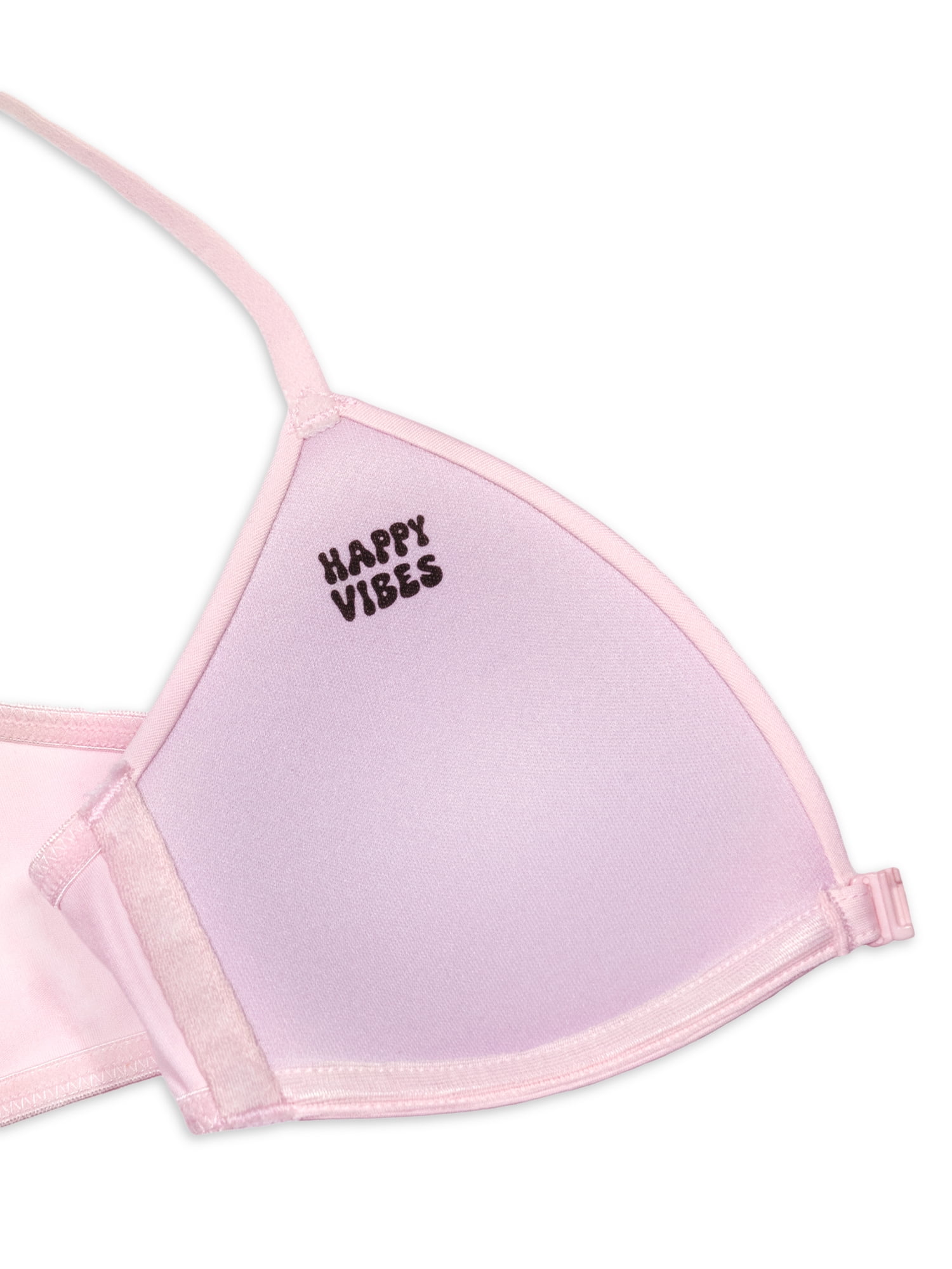 Wonder Nation Girls Front Close Wirefree T-Shirt Bra, 2-Pack, Sizes 30A-38A