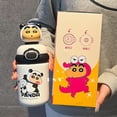 thumbnail image 3 of Taza termo para niños Crayon Shin-chan de calidad alimentaria 316, taza de agua de acero inoxidable de alta apariencia para niñas, taza con pajita anticaída, 3 of 5