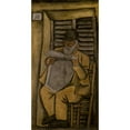 thumbnail image 2 of Joaquín Torres-García 14x24 Black Ornate Framed Double Matted Museum Art Print Titled: Men's Figure (1926-1928), 2 of 5