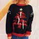 thumbnail image 4 of Ailaofu Women's Long Sleeve Tops Crewneck Pullover Sweater Basic Casual Solid Color Tunic Tops Fall Soft Sweater, 4 of 5
