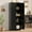 Black Ash, variant on Huisuilinss 60" Tall Pantry Cabinet,Kitchen Pantry Storage Cabinets with 2 Door and 3 Adjustable Shelves, White Wood Pantry Storage Cabinet, Cupboard for Kitchen, Dining Room, Living Room and Bathroom
