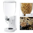 thumbnail image 1 of Grain Dispenser Box Organizador de contenedores de cocina Canista Desayuno Contenedor de almacenamiento de almacenamiento de granos de granos Bin de Taza individual blanca, 1 of 10