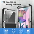 thumbnail image 2 of Decsae for Samsung Galaxy S24 Ultra Full Body Protection Case,Built-in Screen Protector,Foldbale Invisible Kickstand,Military Grade Drop Heavy Duty Shockproof Metal Frame Non-Slip Durable Cover,Silver, 2 of 8