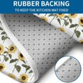 thumbnail image 4 of White Stem Sunflower Pattern Bathroom Rugs Sets 3 Piece,Toilet Cover Set,Absorbent Non Slip Bathroom Mats Sets with U-Shaped Contour Rug Toilet Rug Set, 4 of 5