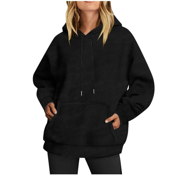 fheaev Oversized Hoodies for Women Sweatshirts Pullover Fleece Sweaters Long Sleeve With Pockets Winter Fall Outfits Y2K 2024 Fashion Clothes