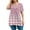 Pink, variant on TQWQT Plus Size Womens Tops 4x-5x Trendy Crewneck Tshirts Floral Print T-Shirt Short Sleeve Tops Loose Fit Casual Clothes for Women Blue 4XL