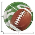 thumbnail image 2 of Football Party Round Paper Dessert Plates 8 Count for 8 Guests, 2 of 3