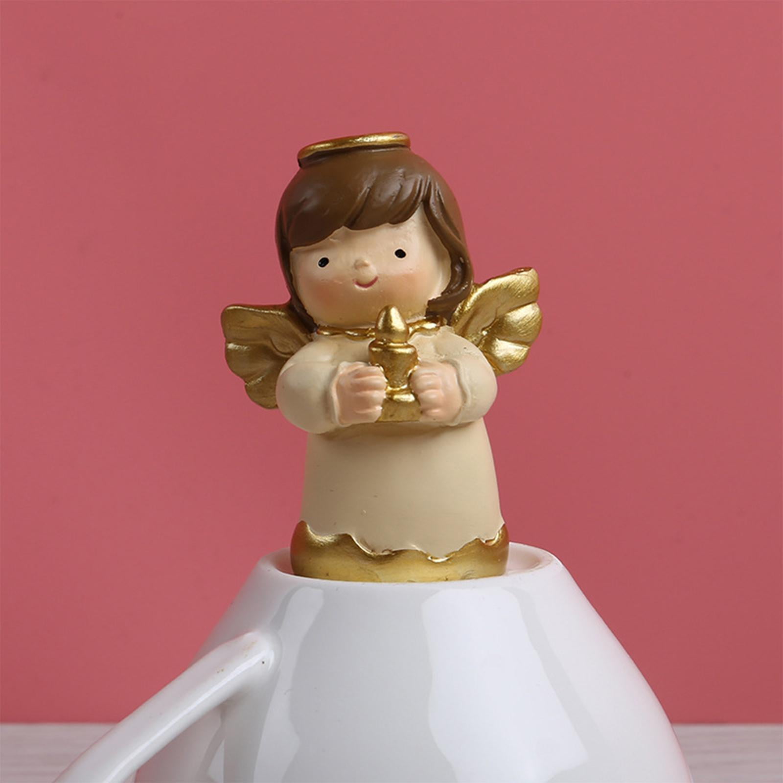 WLPZXP 4 Pcs Angels Figurine Birthday Gifts for Living Room Office Desk Home Decoration