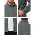 thumbnail image 5 of Lars Amadeus Men's Full-Zip Stand Collar Long Sleeves Plush Jacket, 5 of 5