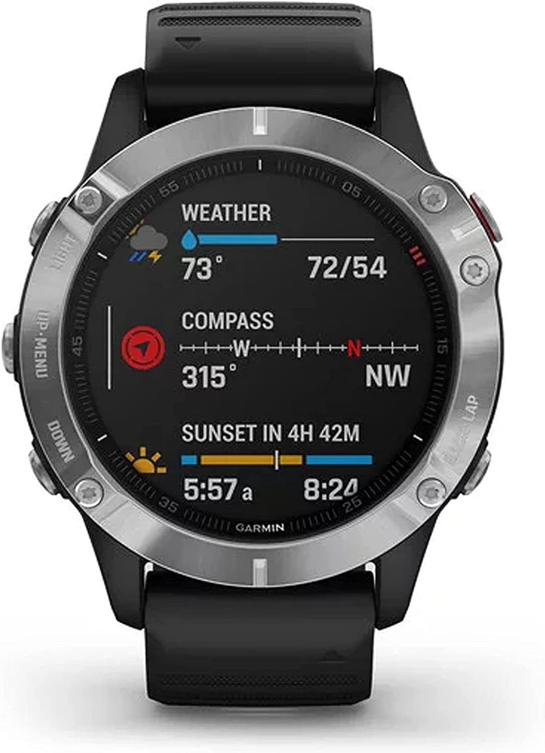 Restored Garmin G010N215800 Fenix 6, Premium Multisport GPS Watch