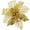 Gold, variant on Gustave 36PCS Glitter Artificial Christmas Flowers Decor 6.3in Poinsettia Flowers Wedding Christmas Tree Wreaths Garland Ornament Home Party Decorations (6 colors)