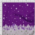 thumbnail image 1 of Soimoi Cotton Voile Fabric Cedar Tree & Snowflake Panel Decor Fabric Printed Yard 42 Inch Wide, 1 of 3