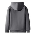 thumbnail image 4 of Bibifish Womens Jackets With Cute Cat Ear Hooded Winter Cozy Thick Fleece Lined Coats Solid Color Cozy Zip Up Streetwear Coats For Ladies, 4 of 7