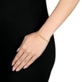 thumbnail image 5 of Everly Women's 3mm Fancy-Cut 18k Yellow Gold Flash Plated Sterling Silver Herringbone Chain Bracelet, 5 of 8
