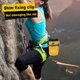 thumbnail image 3 of Cubo para Tiza de escalada JShteea con 2 bolsillos Grandes y cepillo amarillo, 3 of 9