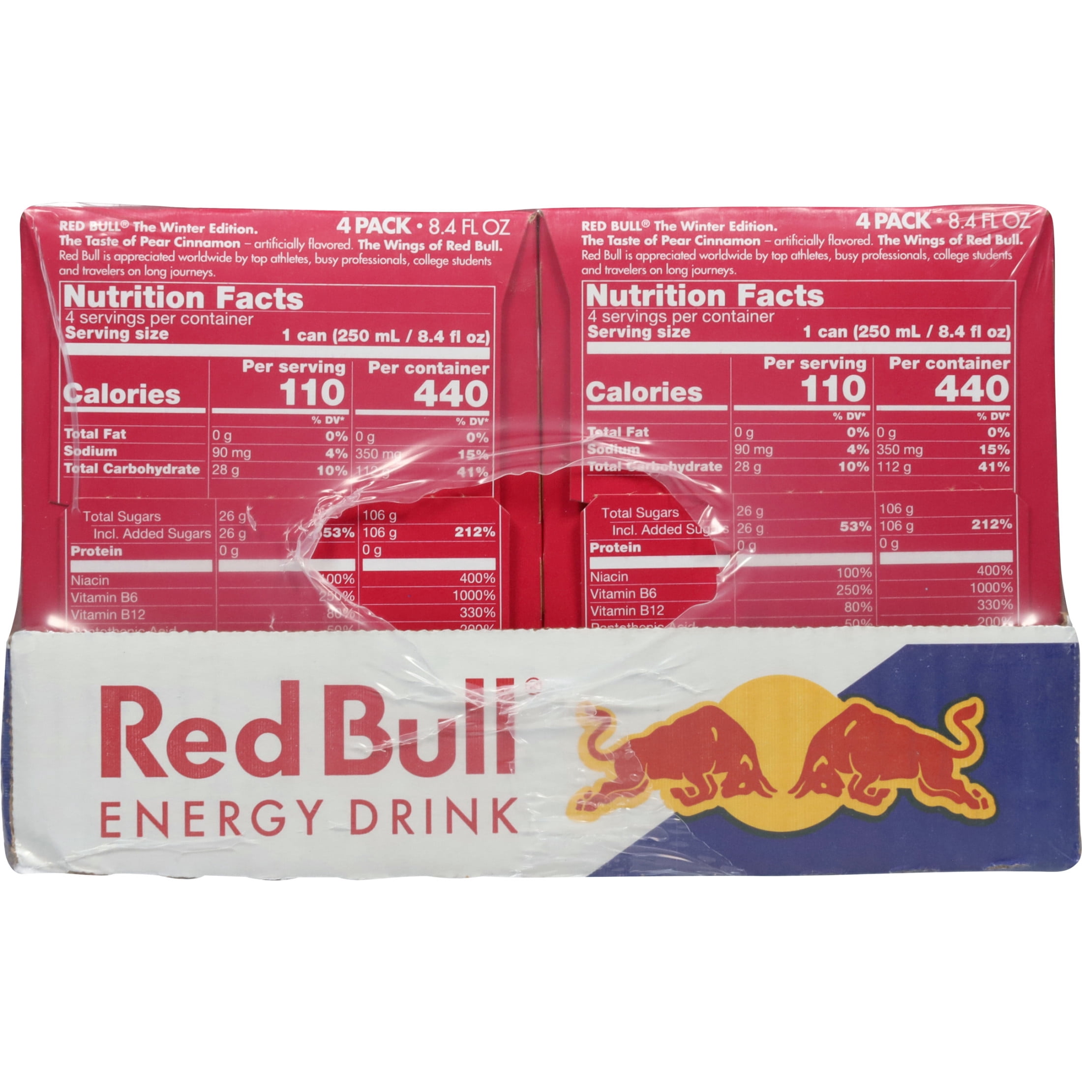 Red Bull Winter Edition Pear Cinnamon Energy Drink, 8.4 fl oz, 6