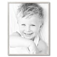thumbnail image 2 of ArtToFrames 25" x 32" Bright Silver Picture Frame, 25x32 inch Silver Wood Poster Frame (WOM-4752), 2 of 7