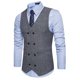 thumbnail image 1 of pstuiky Camiseta sin mangas para hombre, Nueva camiseta sin mangas con cuello tipo blazer y estampado de chaleco cruzado para hombre Chaleco de hombre l, 1 of 7