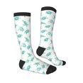 thumbnail image 3 of Fotbe Turtle print Women's Men's Novelty Crew Socks Cotton Socks Knee High Socks for Walking,Running,Nurses,Pregnancy, 3 of 8