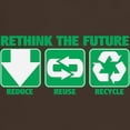 thumbnail image 3 of CafePress - Rethink The Future, Recycle Dark T Shirt - Men's Classic Graphic Cotton T-Shirt, 3 of 4