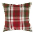 thumbnail image 3 of Multi-Color Traditional Christmas Cotton Plaid Pillow Cover 18x18 4 Piece, 3 of 3