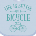 thumbnail image 4 of Inktastic Life's Better on a Bicycle Girls Baby Bib, 4 of 4