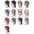 thumbnail image 4 of KAIYANG Turbante, bufanda, gorro, bufanda con estampado preatado para mujer (VERDE), 4 of 4
