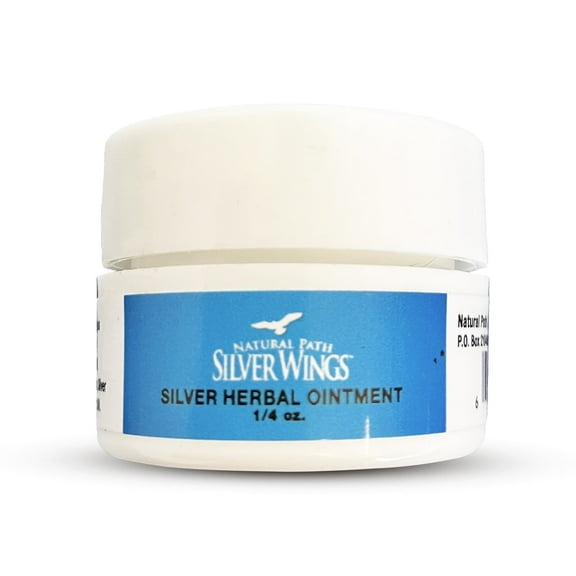 Natural Path Silver Wings 250ppm Silver Herbal Ointment - Nourishing and Moisturizing Skin Care .25oz
