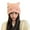 Pink, variant on Tittly Winter Hats Beanie Women Men Girls Boys Teens Cute Cat Ear Knit Cable Rib Hat Cap Beanie Soft Cold Cozy Autumn Winter Women Beanie Cap For Outdoor Skull Caps Hats for Women Black One Size