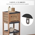 thumbnail image 5 of Bathroom Linen Storage Floor Cabinet Elements Acacia - Gray Wood, 5 of 9