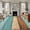 turquoise, variant on Farmhouse Yellow Brown 2'x3' Washable Rug, Vintage Wooden Striped Non-Slip Soft Doormat Area Rugs for Entrance Bathroom Bedsides, Front Doormat Carpet for Kitchen Bedroom, Entryway Floor Mat