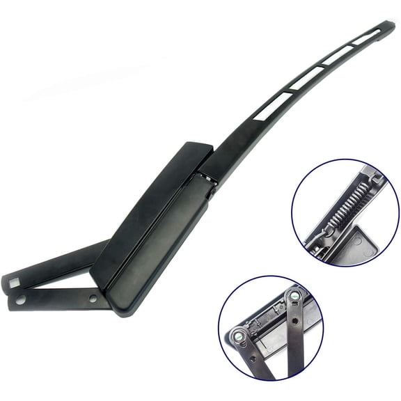 POWERWORKS  Front Right Passenger Side Windshield Wiper Arm 4l1955408B1P9? Fits For AUDI Q7 2007-2016 (4L1955408B Windscreen Wiper Arm)