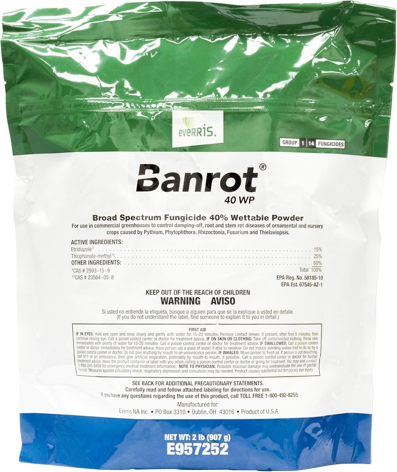 Everris Banrot Herbicides 40 WP Fungicide 2 lbs