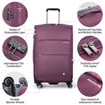 thumbnail image 3 of Equipaje de mano expandible Luggage Hanke de 20 pulgadas con ruedas, color morado, 3 of 9