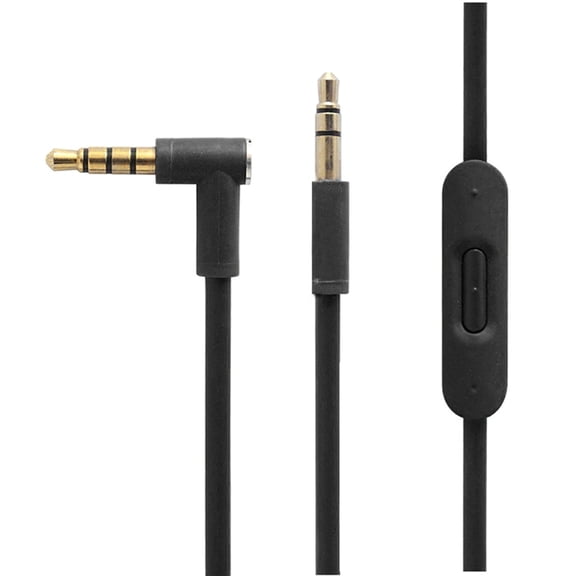 Methold Cable auxiliar Jack de 3,5mm Cables de Audio a Cable auxiliar de Audio 1,4 M línea de Audio con controlador para Type6 NO6