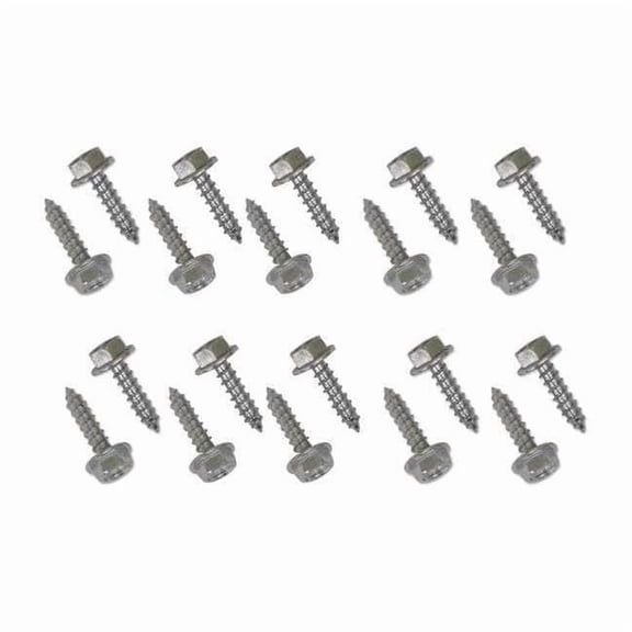 Snap-Loc SLFETW201 0.25 x 1 in. Washer Head Lag E-Track Wood Screw Fastener Set - Zinc Plated, 20 Piece