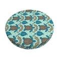 thumbnail image 2 of Lsque Turtles And Seahorses Round Bar chair cushion covers Velvet Fabric Premium Comfort Protects from Scratches and Stains for 14-17 Inch Chair- 12 inch, 2 of 7