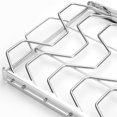 thumbnail image 4 of Wodtesl Foldable Stainless Steel Large Rib Rack Barbecue grill BBQ Rack 5 Slots, 4 of 11