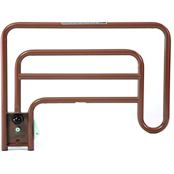 Invacare Assist Bed Rail with Quick Release Button for Semi-Electric and Full-Electric Homecare Beds, 6632, Silver