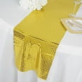 thumbnail image 2 of BalsaCircle 12" x 108" Shiny Mirror Foil Tulle Table Runner Gold, 2 of 6