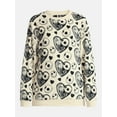 thumbnail image 5 of Nightmare Before Christmas Women’s Graphic Print Crewneck Sweatshirt with Long Sleeves, Sizes XXS-XXL, 5 of 5