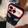 thumbnail image 5 of Carcasa para teléfono móvil con ventana grande esmerilada, diseño de Spider-Man con telaraña roja, diseño avanzado de dibujos animados, personalidad creativa, anticaídas, 5 of 5