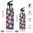 thumbnail image 2 of Yayeee 20oz Insulated Water Bottle Double Wall Stainless Steel with Flip Straw Lid, Colorful Candies, 2 of 7
