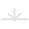 thumbnail image 4 of 96"W x 40"H x 2"D x 6"F, 10/12 Pitch, Kennewick Architectural Grade PVC Gable Bracket, 4 of 8