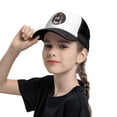 thumbnail image 5 of PAYOHTO Kids Cool Panda Pattern Baseball Hat Back Adjustable Mesh Breathable Hats Black Trucker Cap Outdoor Fishing Sun Caps for Boys or Girls ages 4-10, 5 of 9