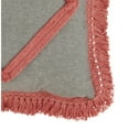 thumbnail image 4 of SARO 138.CY18S 18 in. Square Cotton Fringe Lace Applique Down Filled Pillow - Chambray, 4 of 5