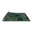 thumbnail image 2 of Ahgly Company Indoor Rectangle Patchwork Light Blue Transitional Area Rugs, 2' x 5', 2 of 4
