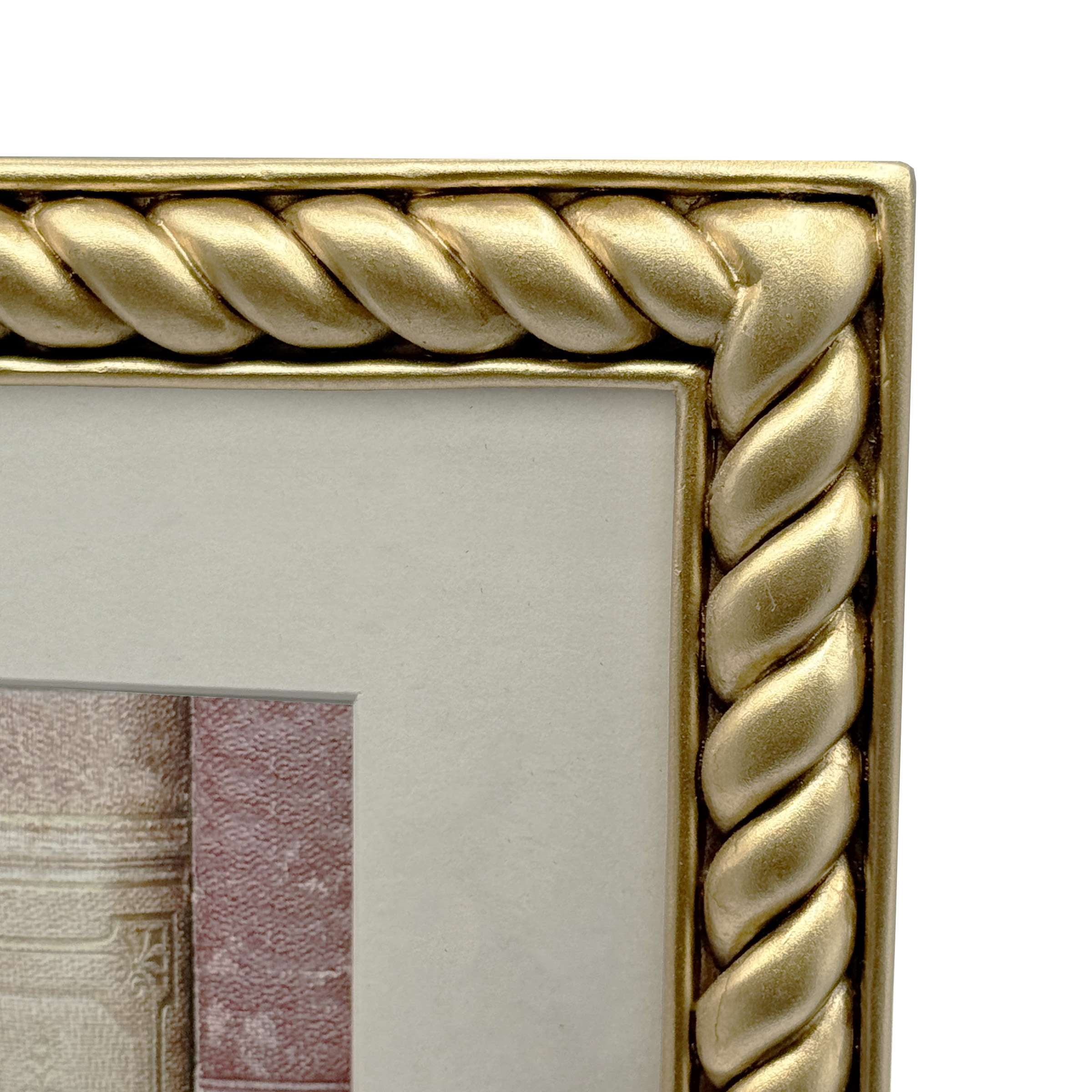 OneDesign Home 8x10 Gold Rope Picture Frame