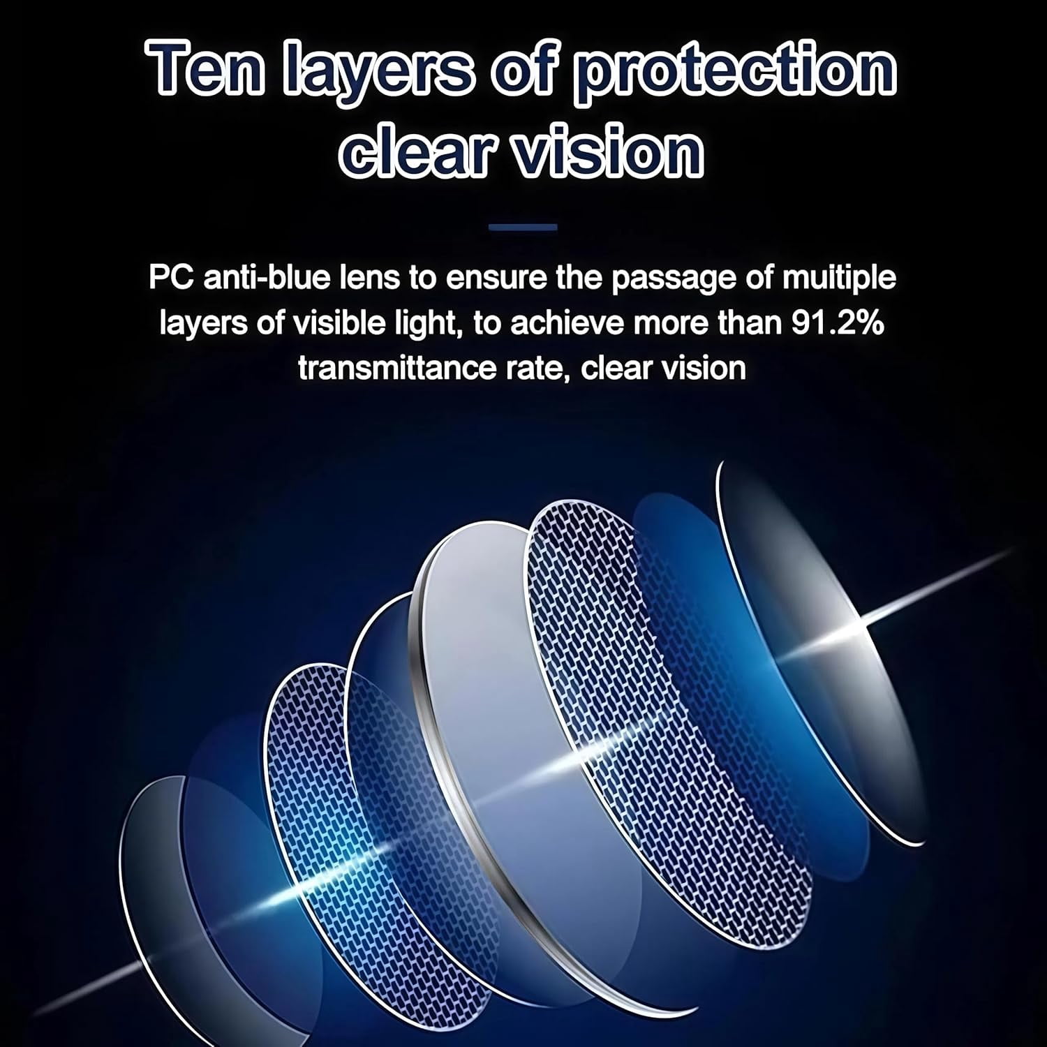 2026 New Clarity Blue Auto Focus Glasses Self Adjusting Women Clarity Auto Focus Glasses Men Intelligent Dual Focus Glasses